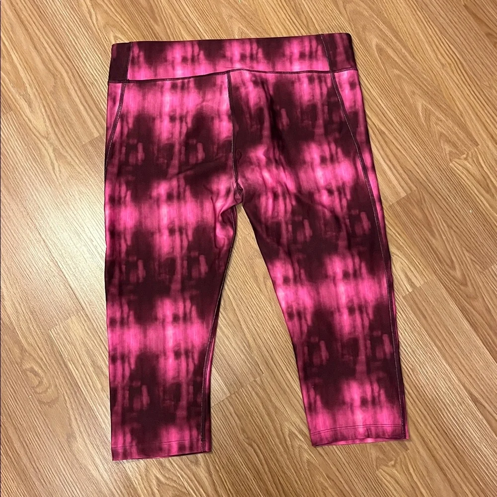 Under Armour Alpha Active Compression Leggings Pink White XL - Picture 3 of 9